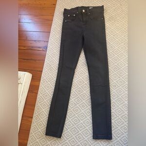 Rag & Bone Black High Rise Skinny Jeans Size 26
